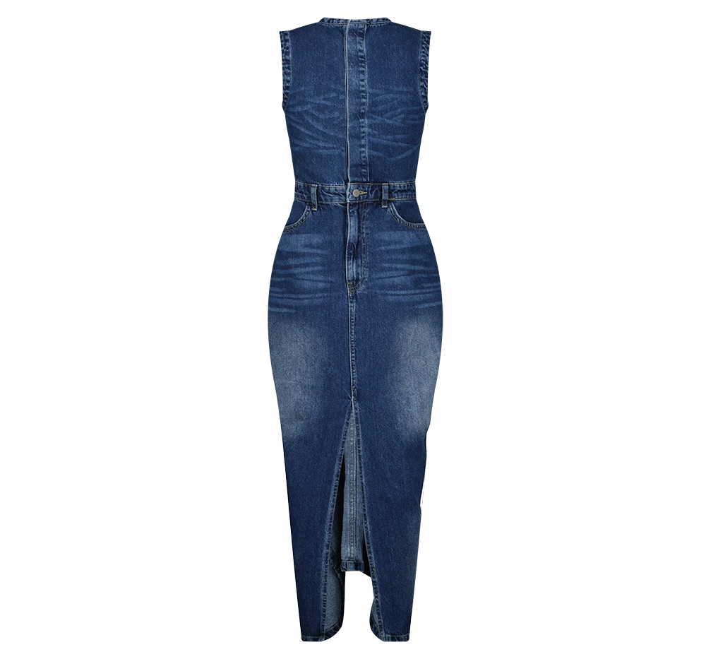 MERMAID DENIM DRESS