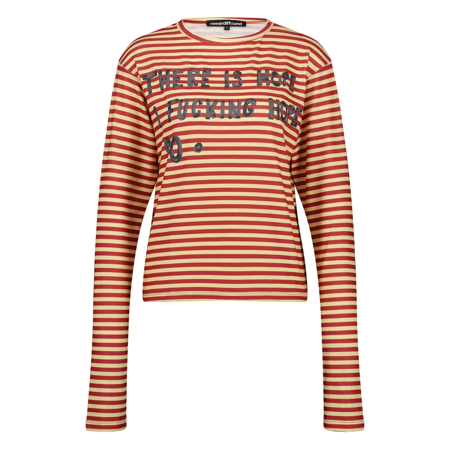 HOPE RED STRIPPED LONG LONG SLEEVE TOP